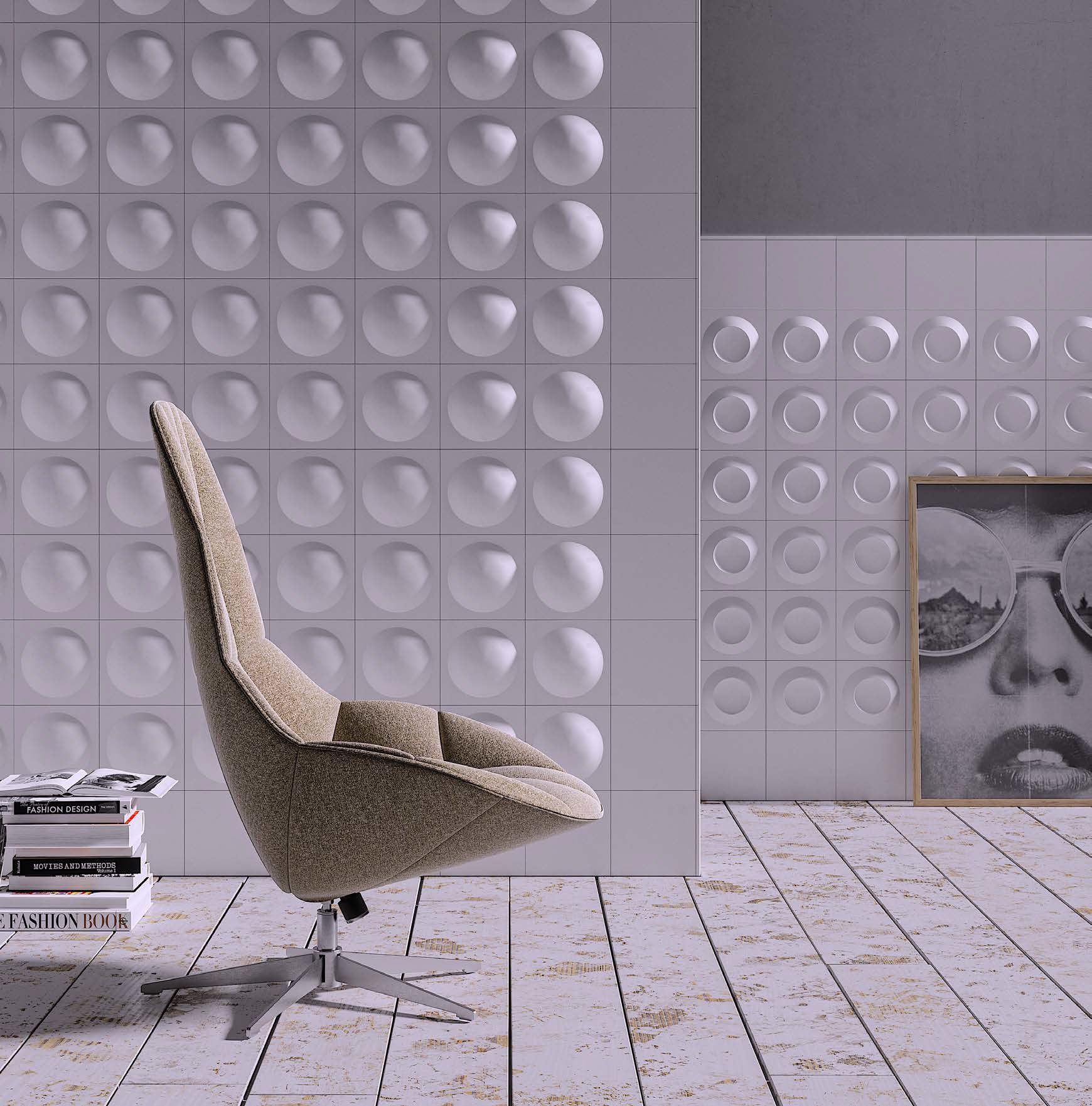Capsule Pattern Tile Capsule | 3D Deco Tiles - Architessa