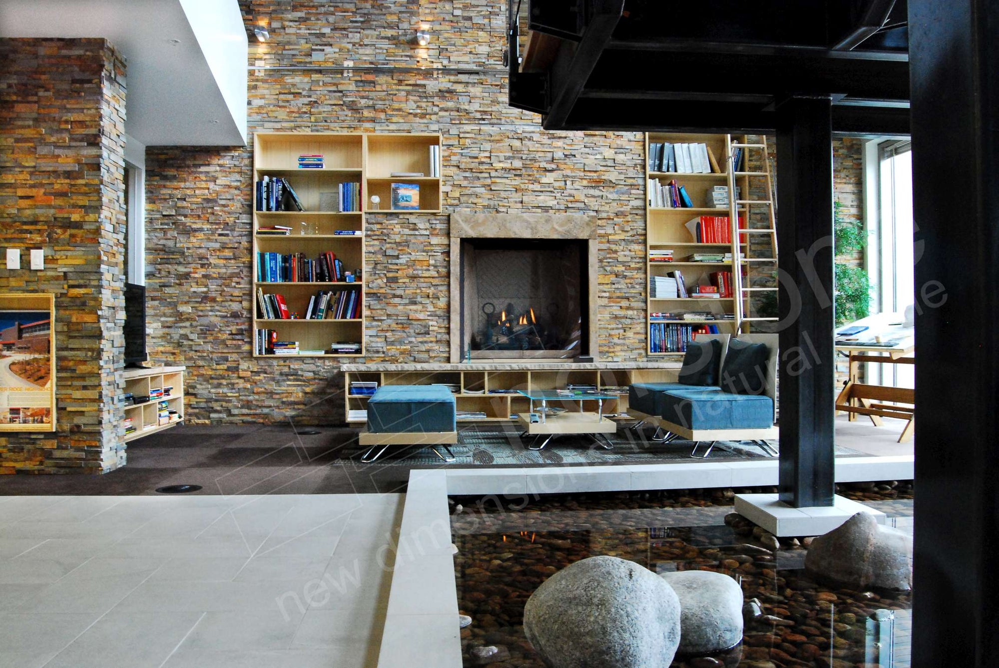 Stacked Stone Panels Slim Line - Architessa