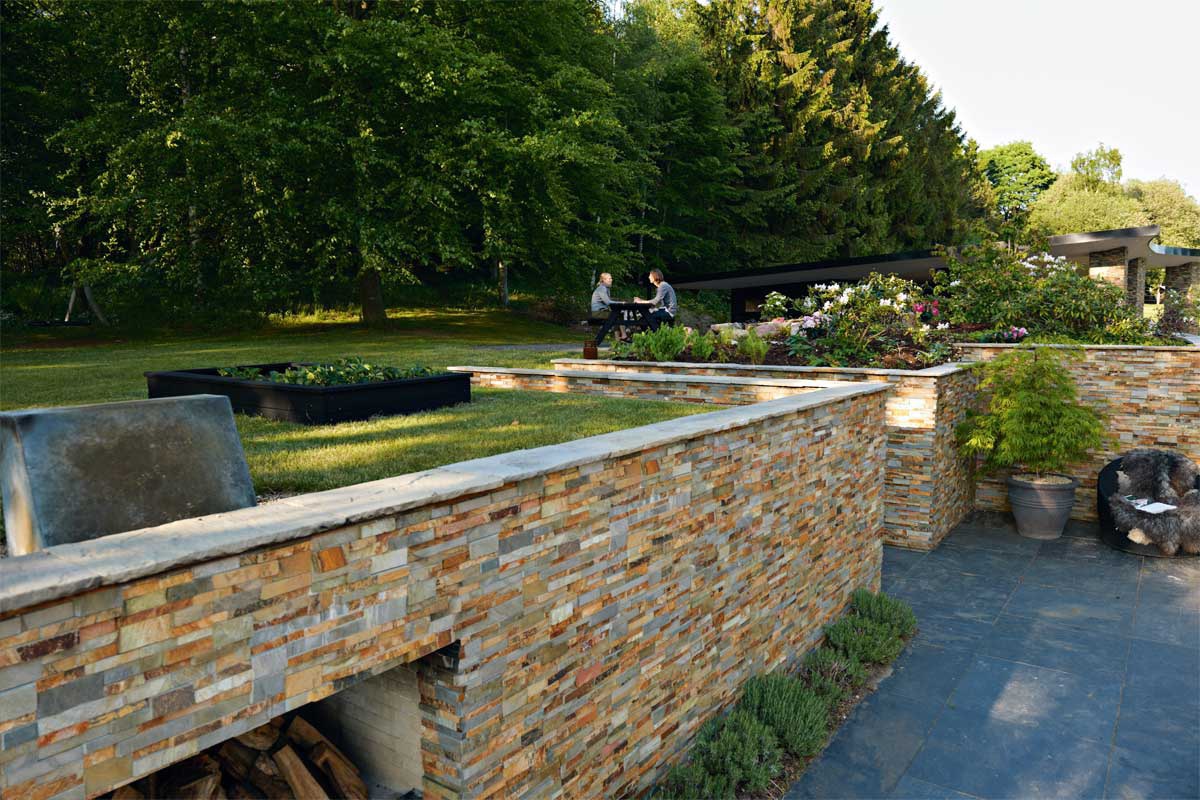 Stacked Stone Panels Slim Line - Architessa