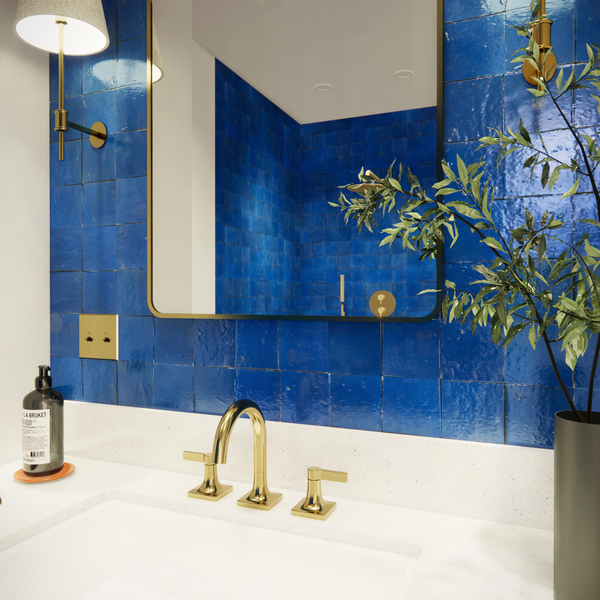 Piii.　ブルー26 Peppy | Moroccan Zellige Tile - Architessa