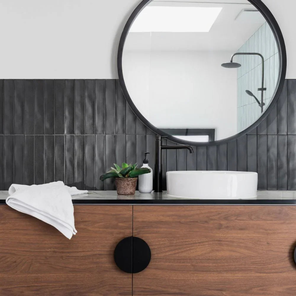 Curated visual reference: Gallery Detail: Suede Resin Look Wall Tile